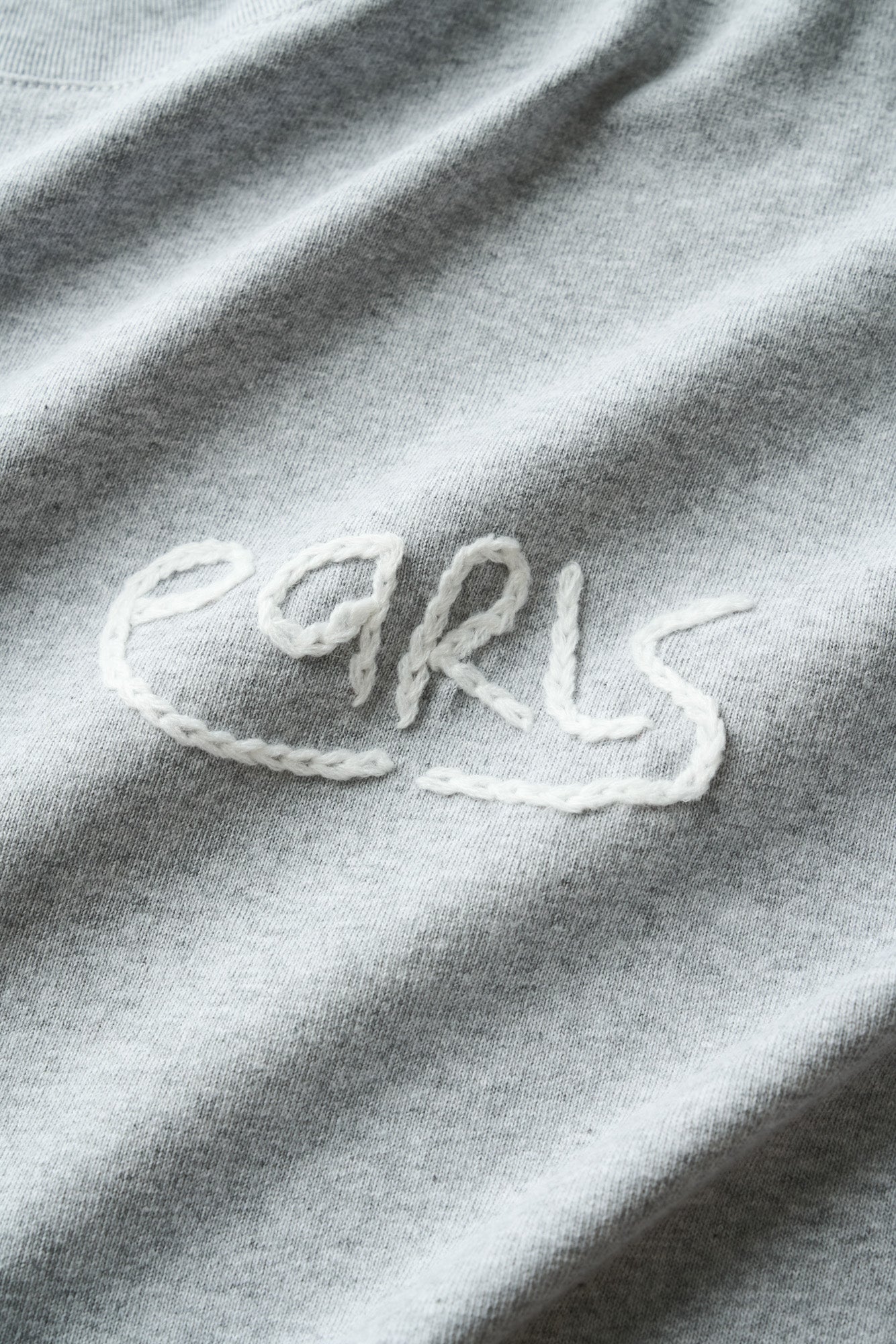 Thick Stitch Tee - Grey Marle