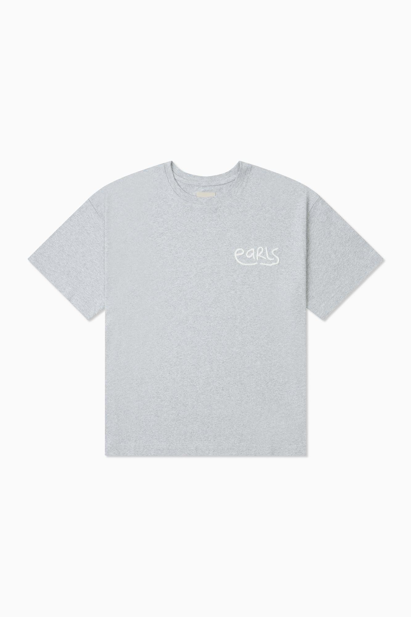 Thick Stitch Tee - Grey Marle