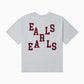 Felt Tee - Grey Marle/Red