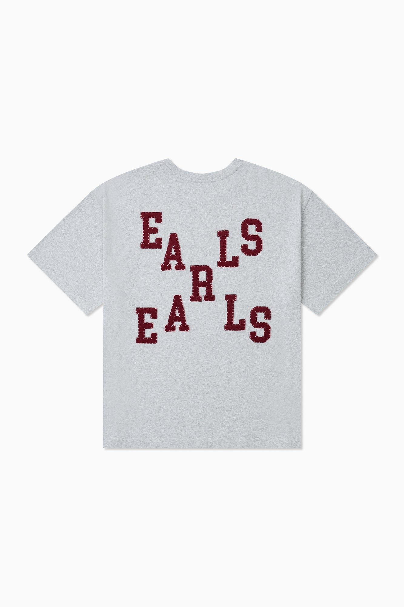 Felt Tee - Grey Marle/Red