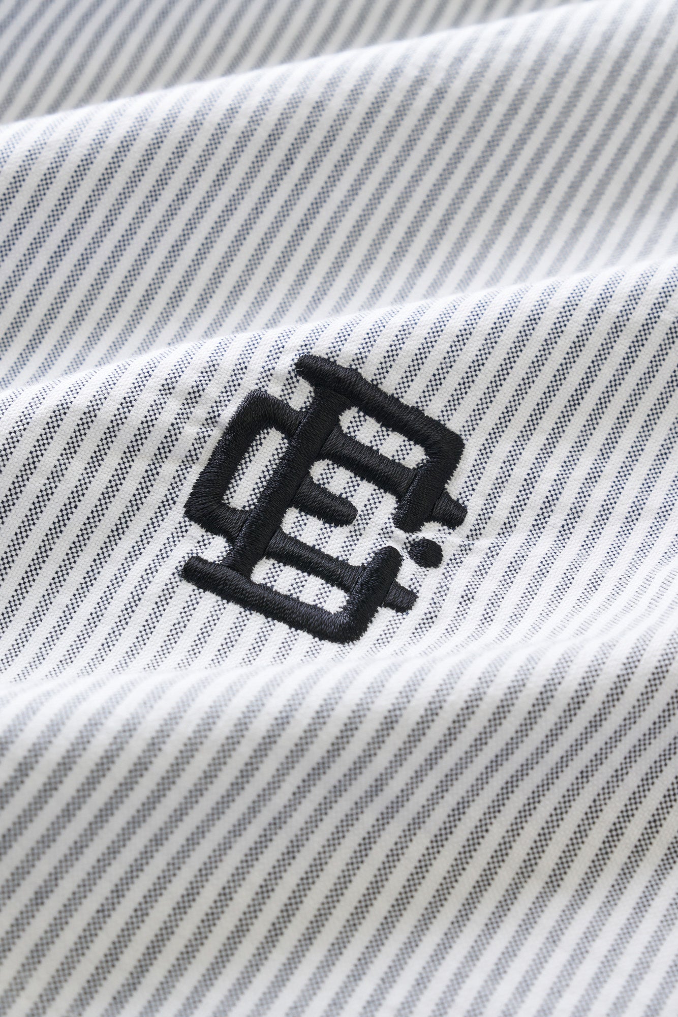 Hidden Placket Shirt - Grey Stripe