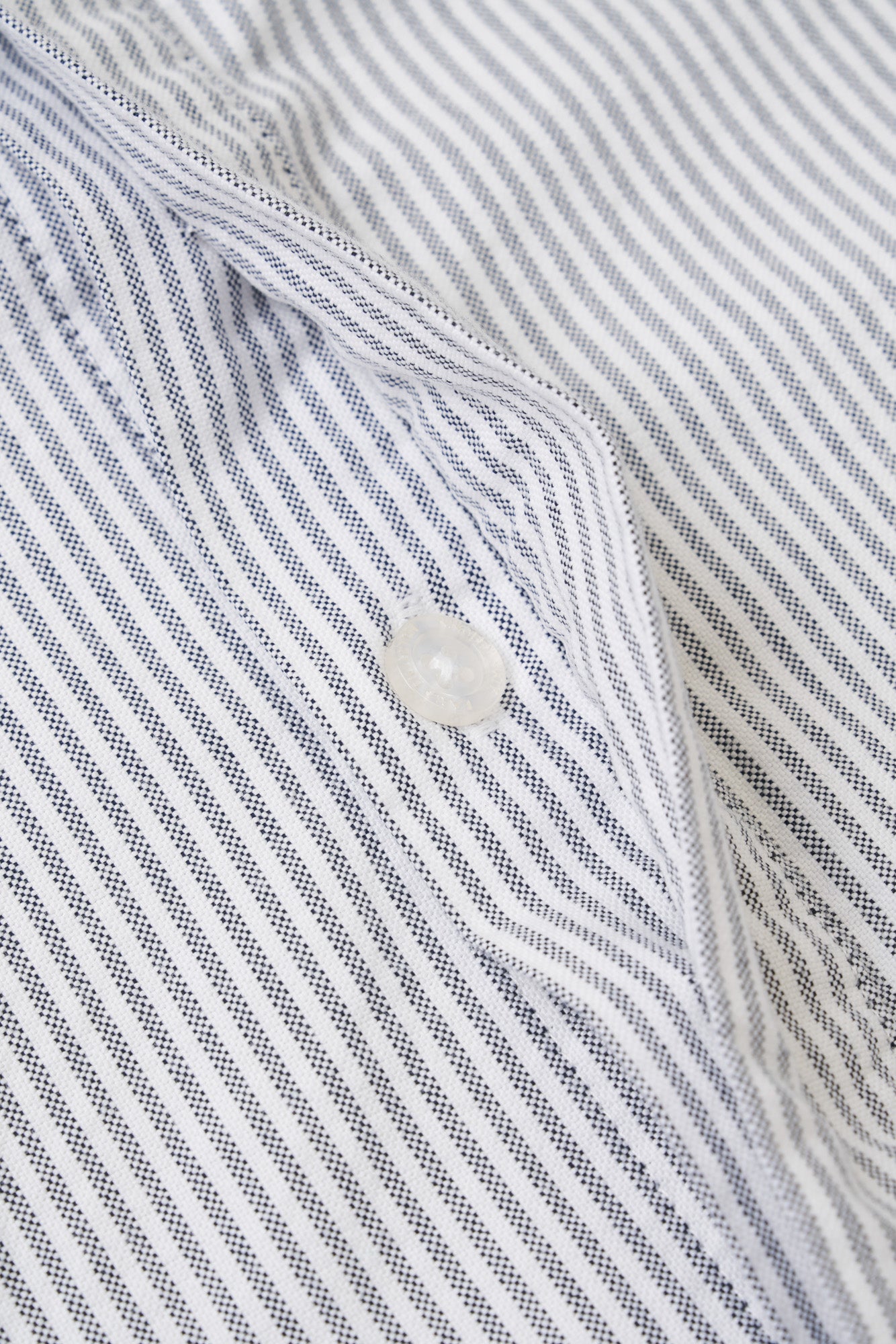 Hidden Placket Shirt - Grey Stripe