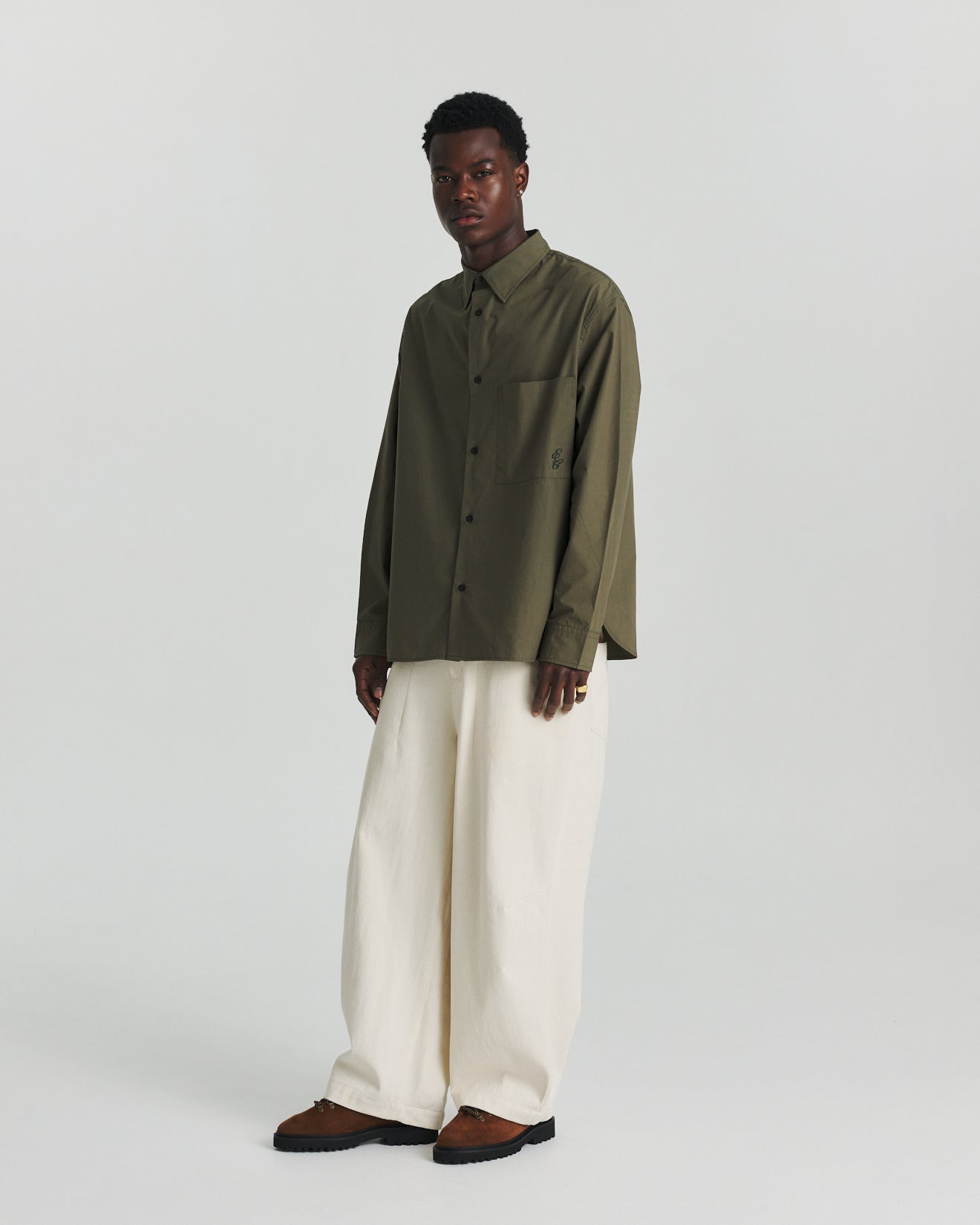 CBD Shirt - Deep Olive Solid