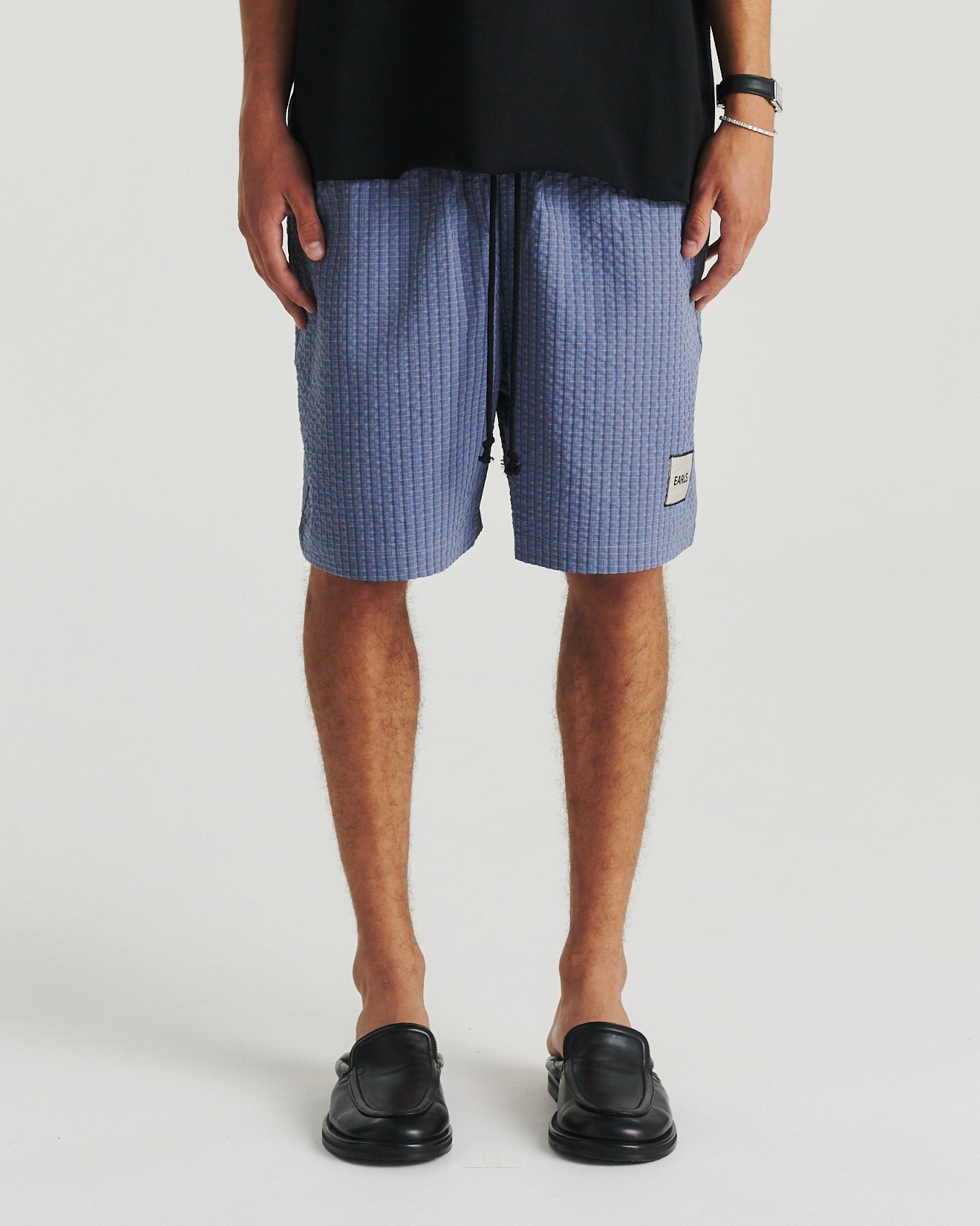 Seersucker Swim Short - Blue