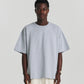 Felt Tee - Grey Marle/Red