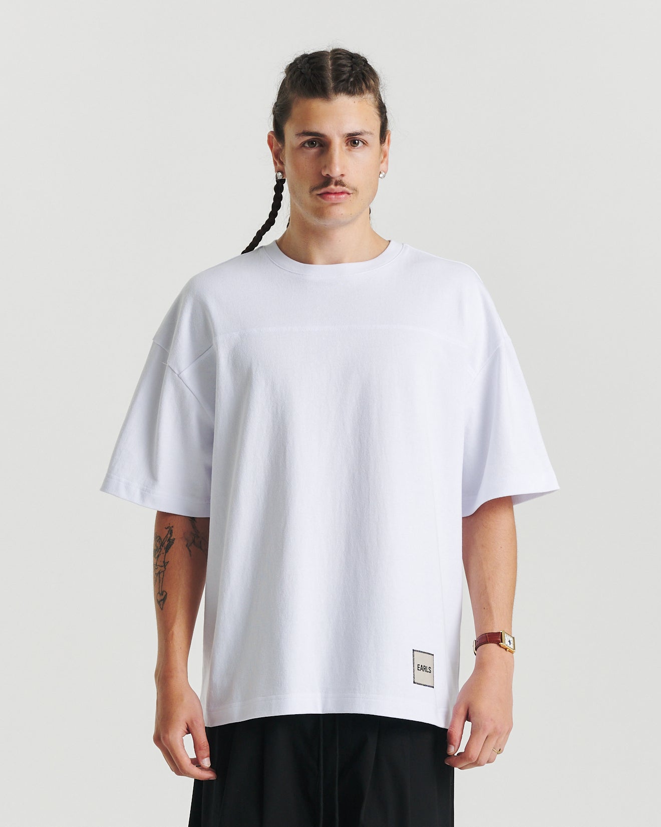 Yoke Tee - White/Black