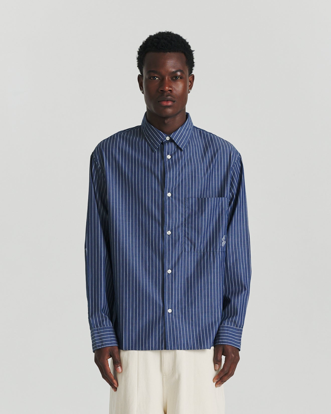 CBD Shirt - Navy Stripe
