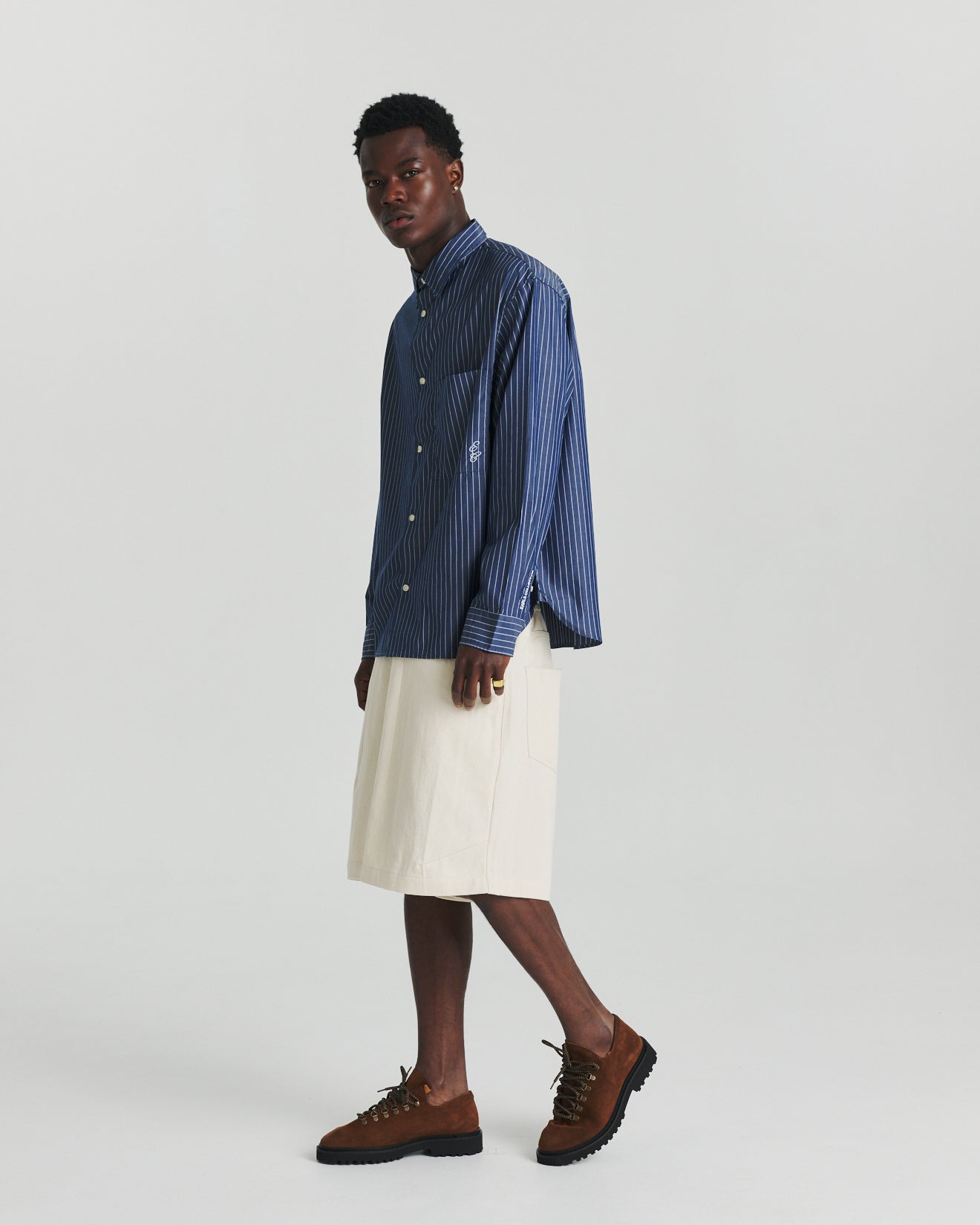 CBD Shirt - Navy Stripe