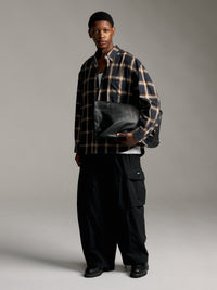 Ombre Check Shirt - Navy