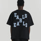 Felt Tee - Black/Blue