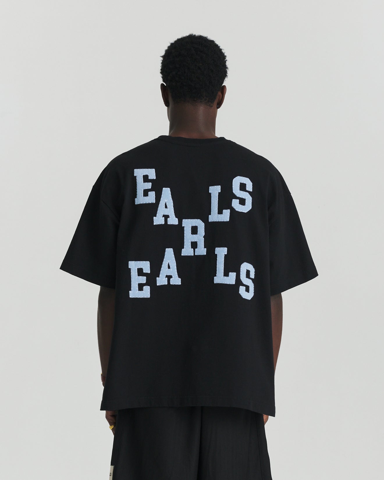 Felt Tee - Black/Blue