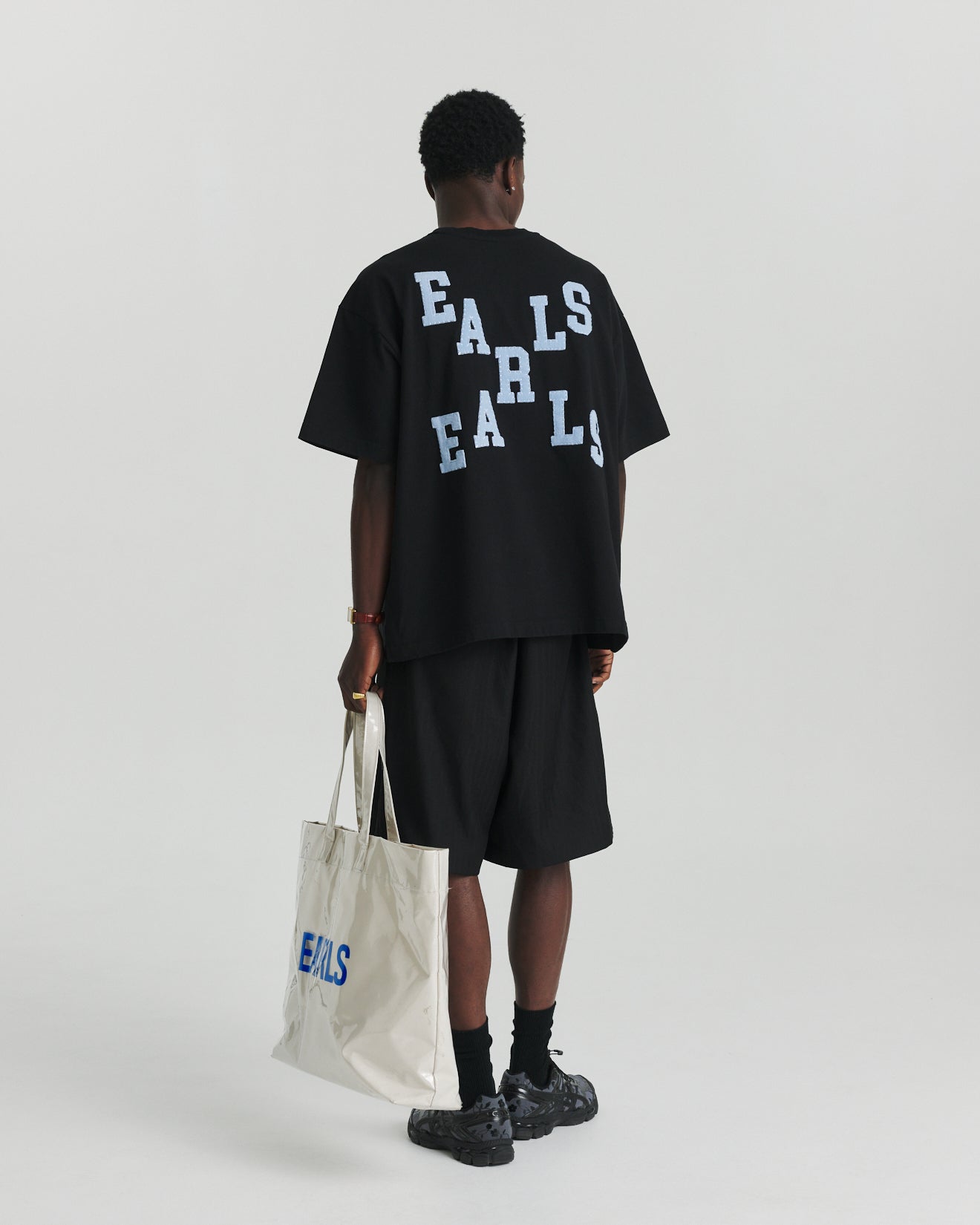Felt Tee - Black/Blue