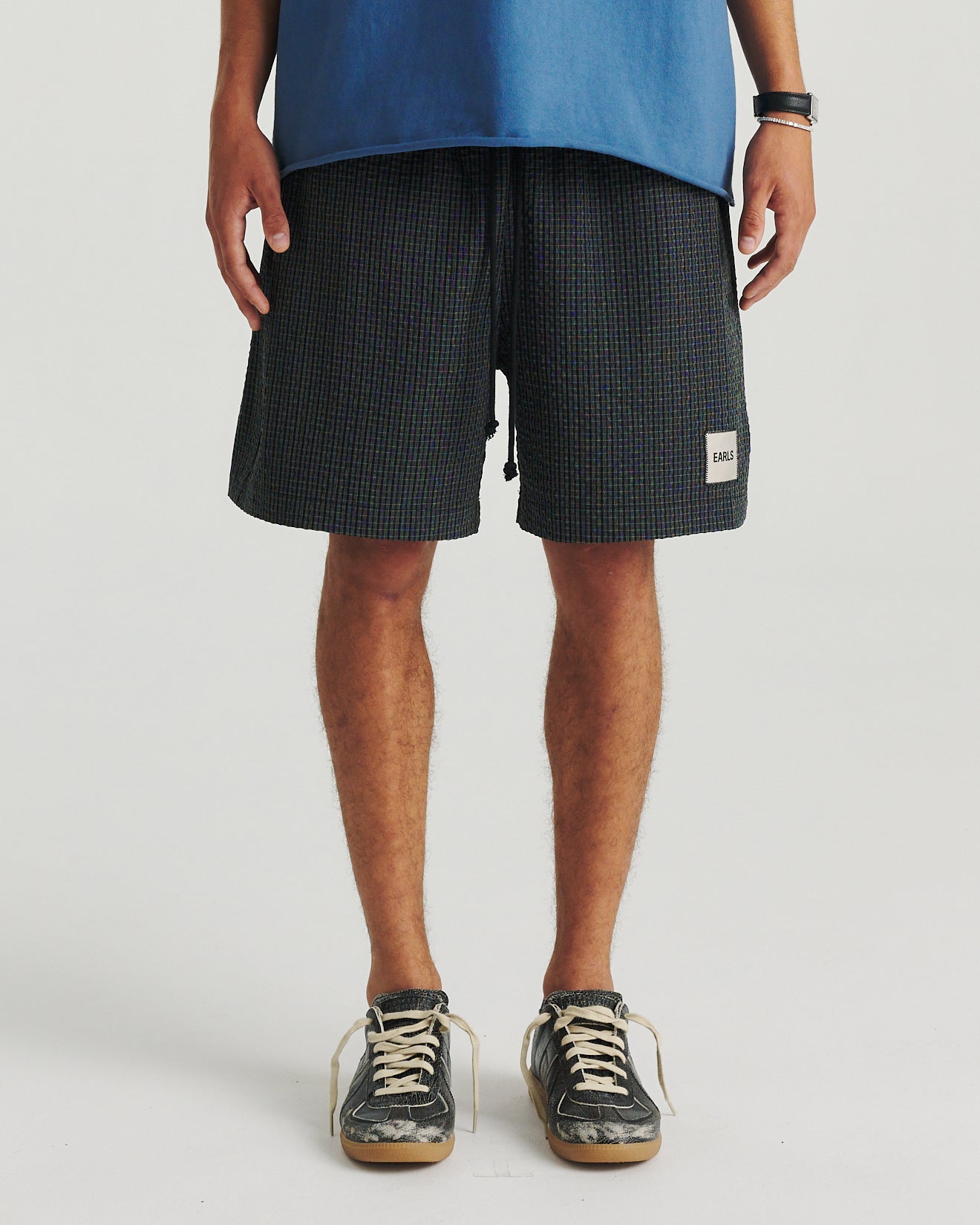 Seersucker Swim Short - Navy