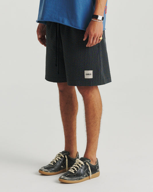 Seersucker Swim Short - Navy