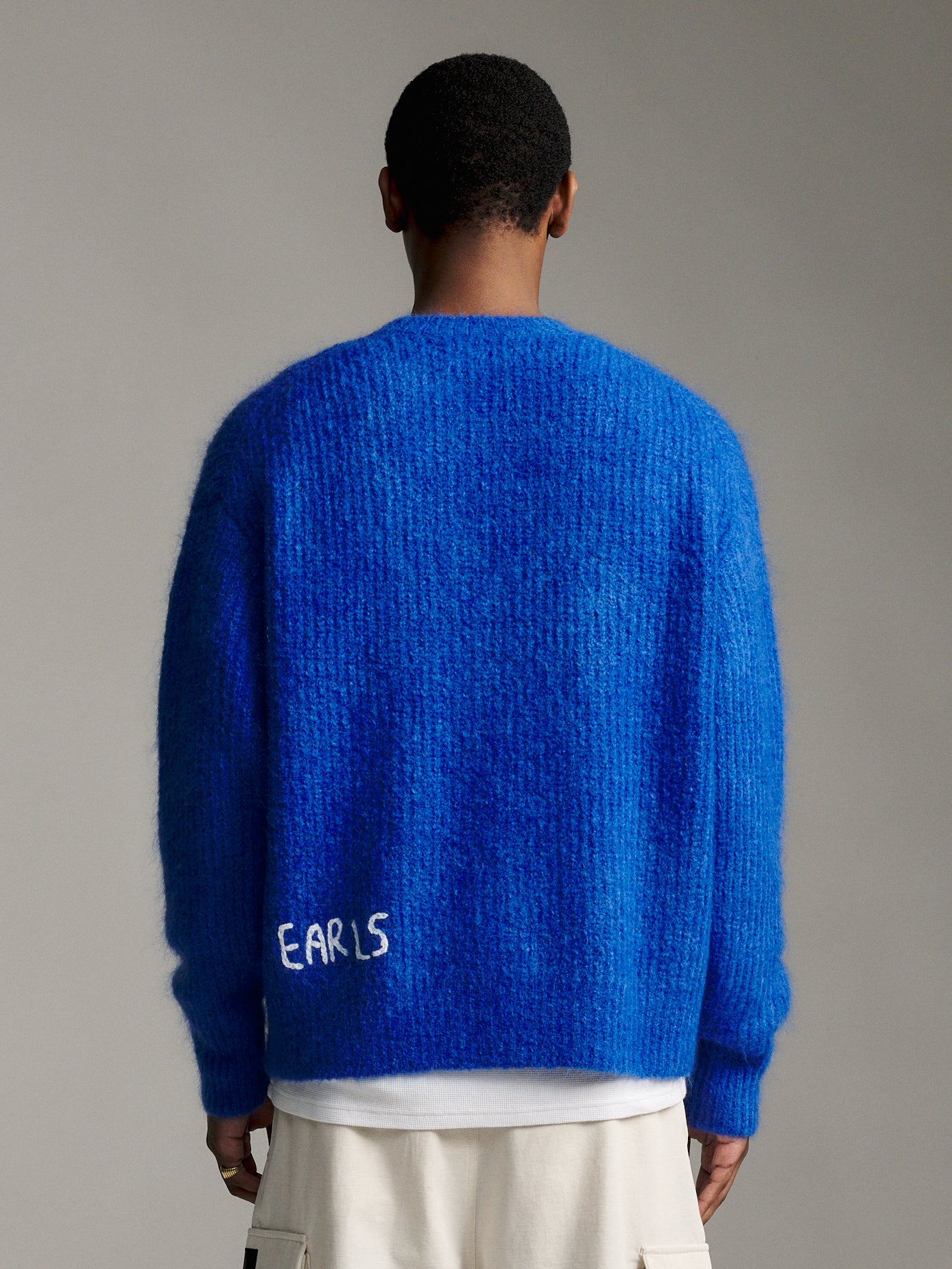 Solid Mohair Knit - Cobalt