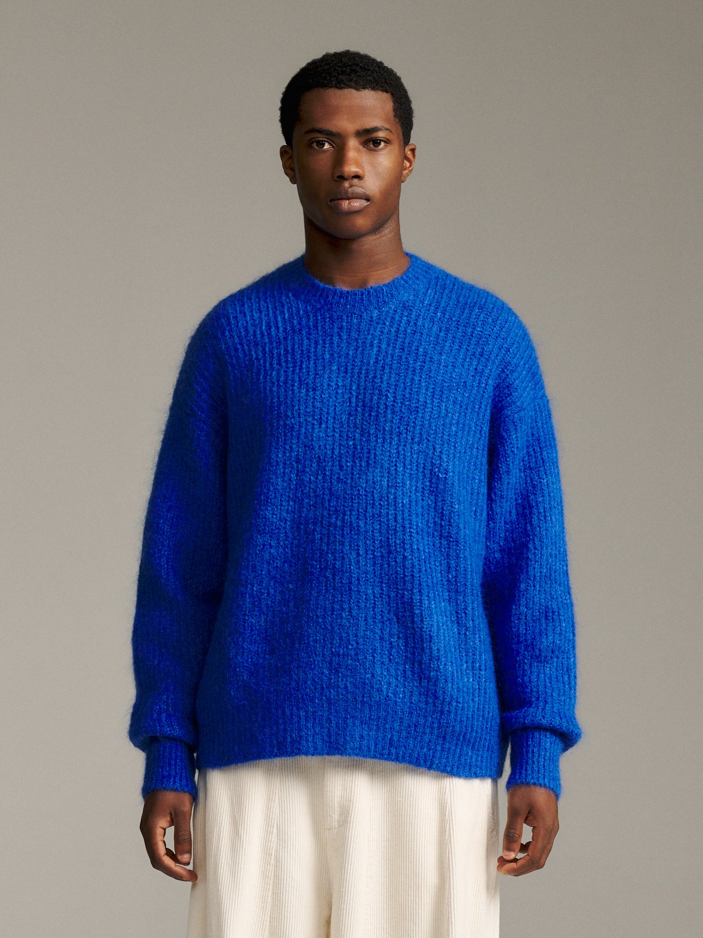 Solid Mohair Knit - Cobalt – Earls Collection