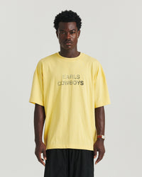 Cowboys Tee - Pale Yellow