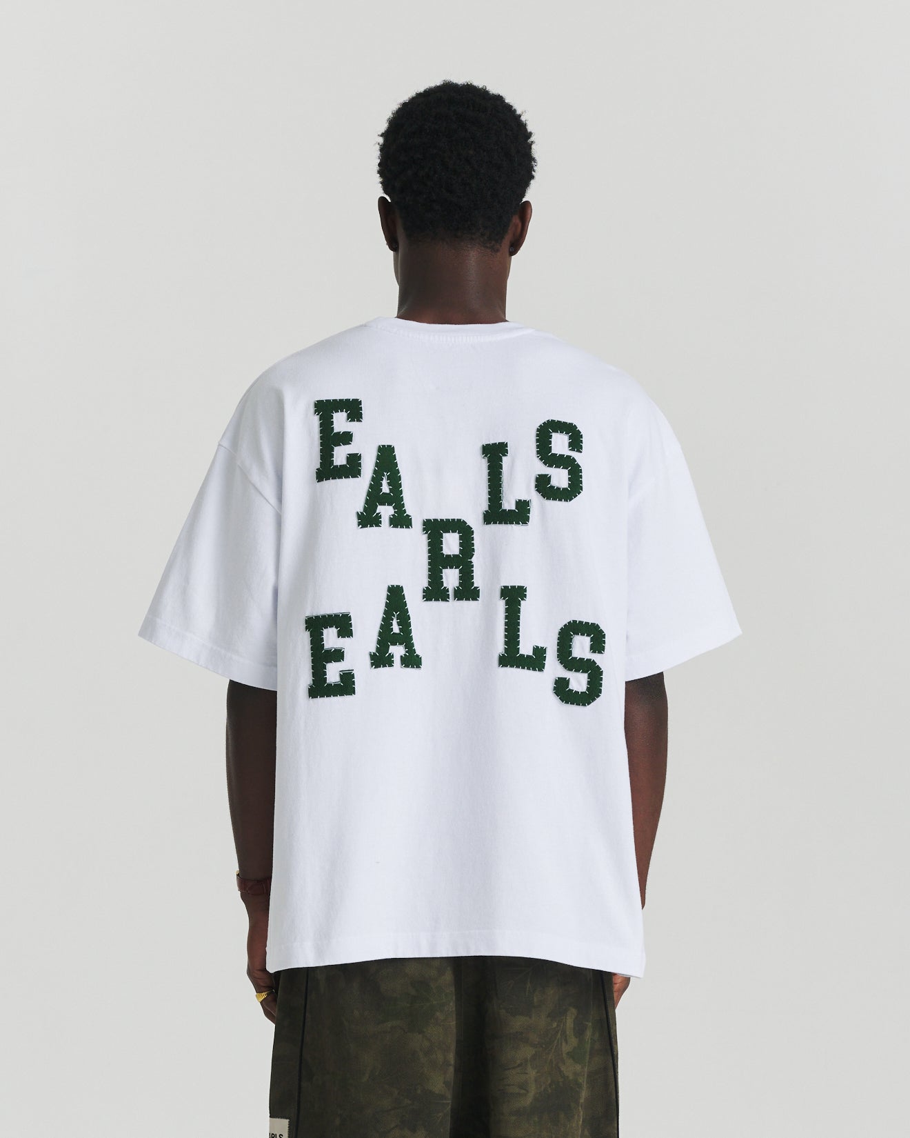 Felt Tee - White/Forrest