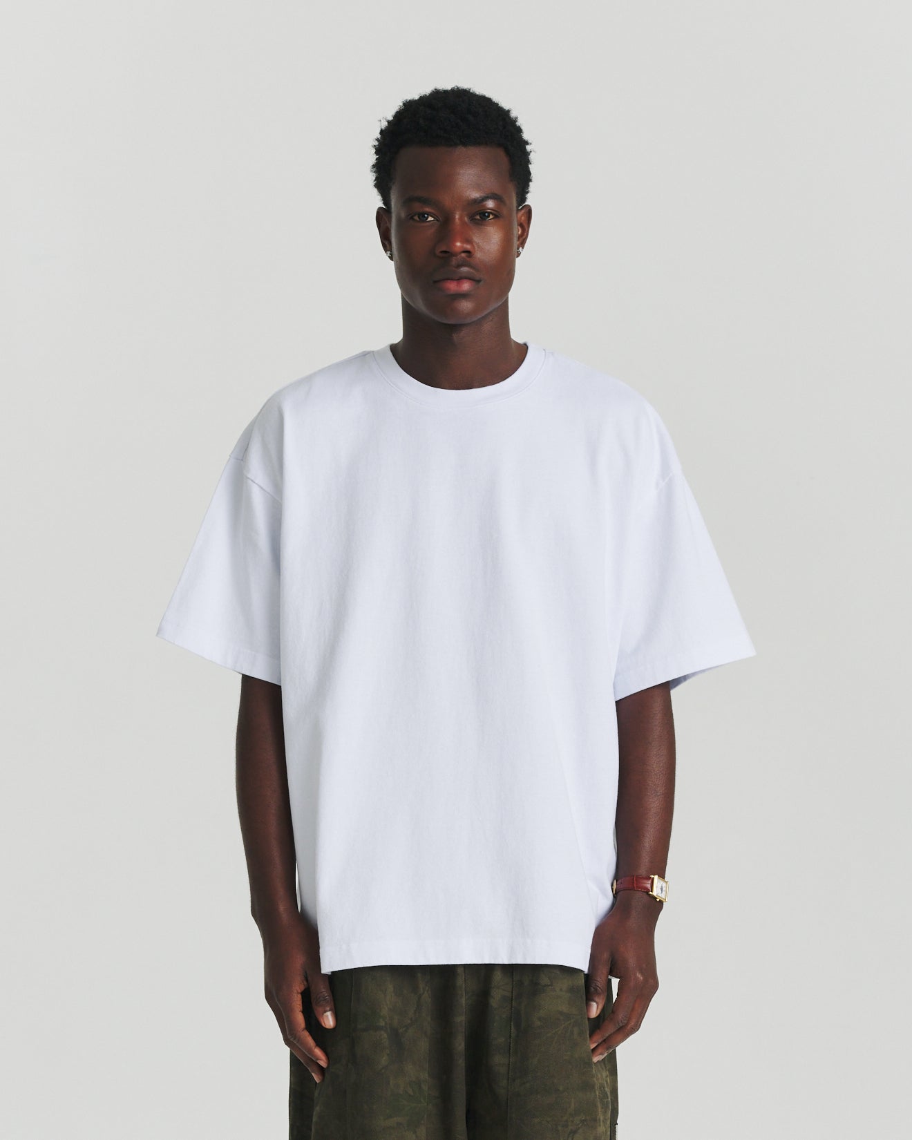 Felt Tee - White/Forrest
