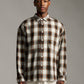 Ombre Check Shirt - Brown/Teal