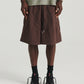 Nylon Relax Short - Brown