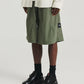 Nylon Relax Short - Khaki