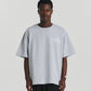 Thick Stitch Tee - Grey Marle