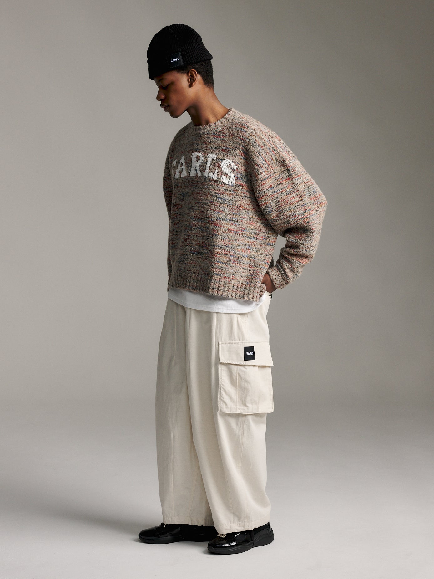 Oma Intarsia Knit - Oat
