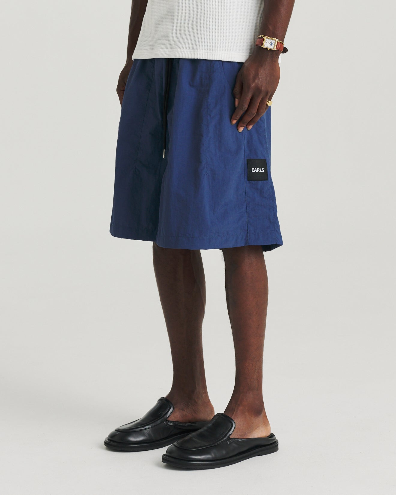 Nylon Relax Short - Blue – Earls Collection