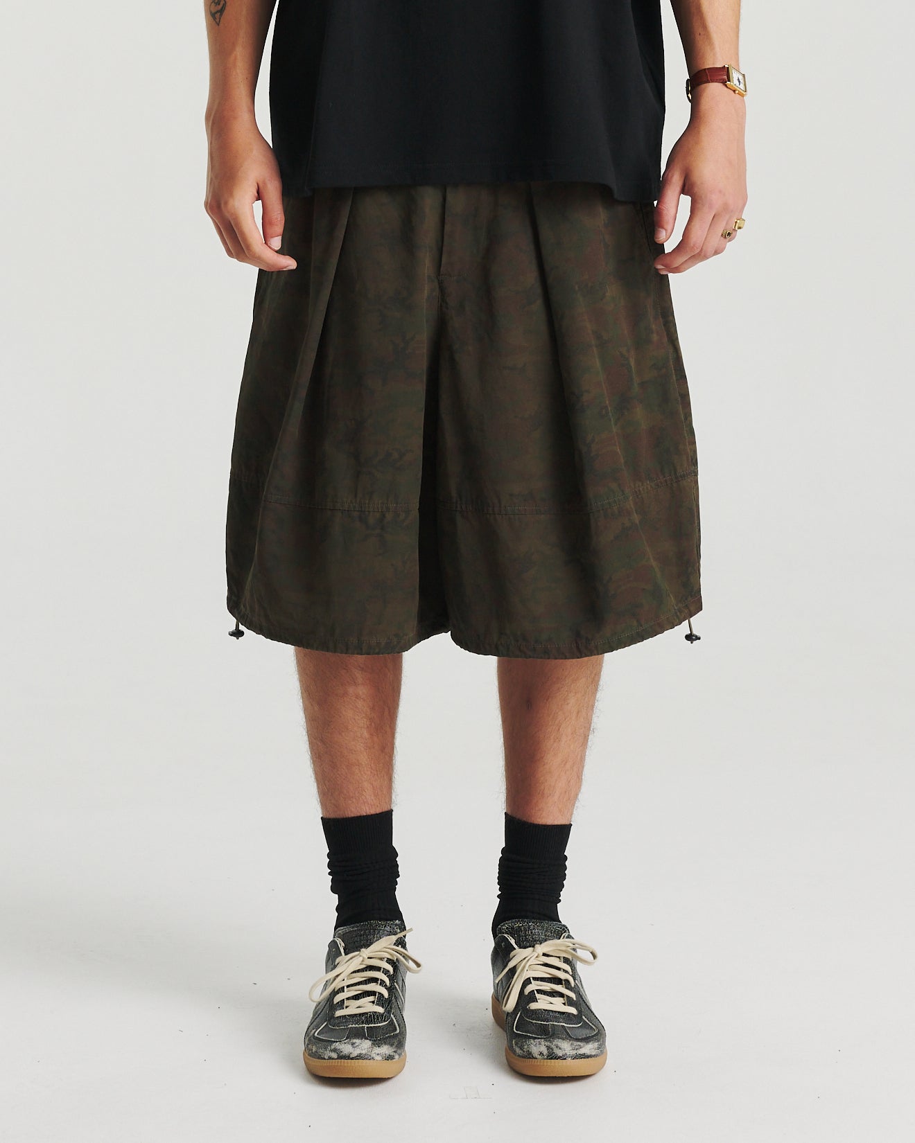 Printed Bungee Short - Camo