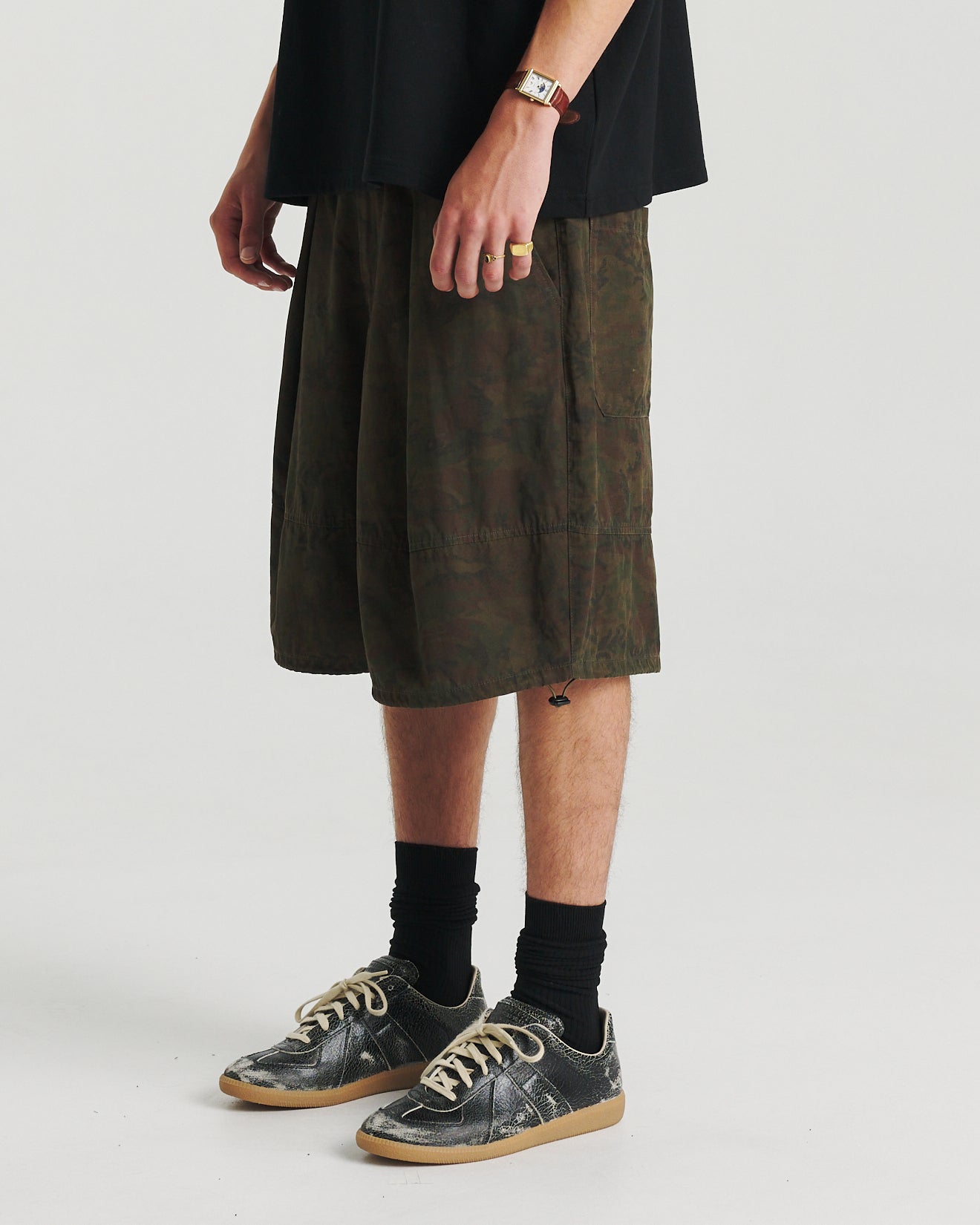 Printed Bungee Short - Camo