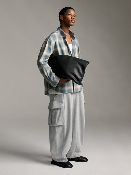Ombre Check Shirt - Stone Blue – Earls Collection