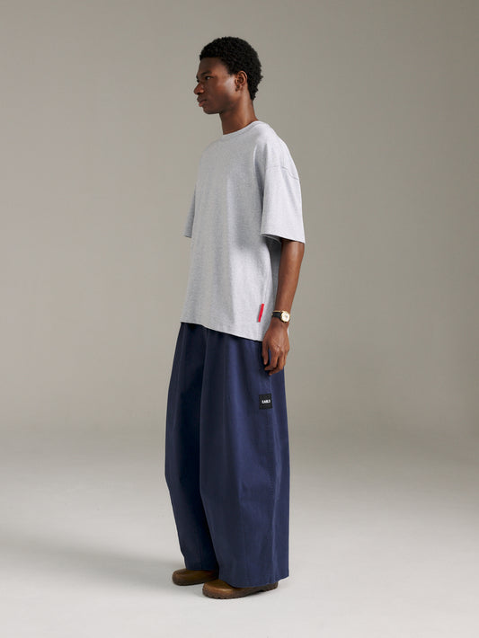 Tartan Tee - Grey Marle