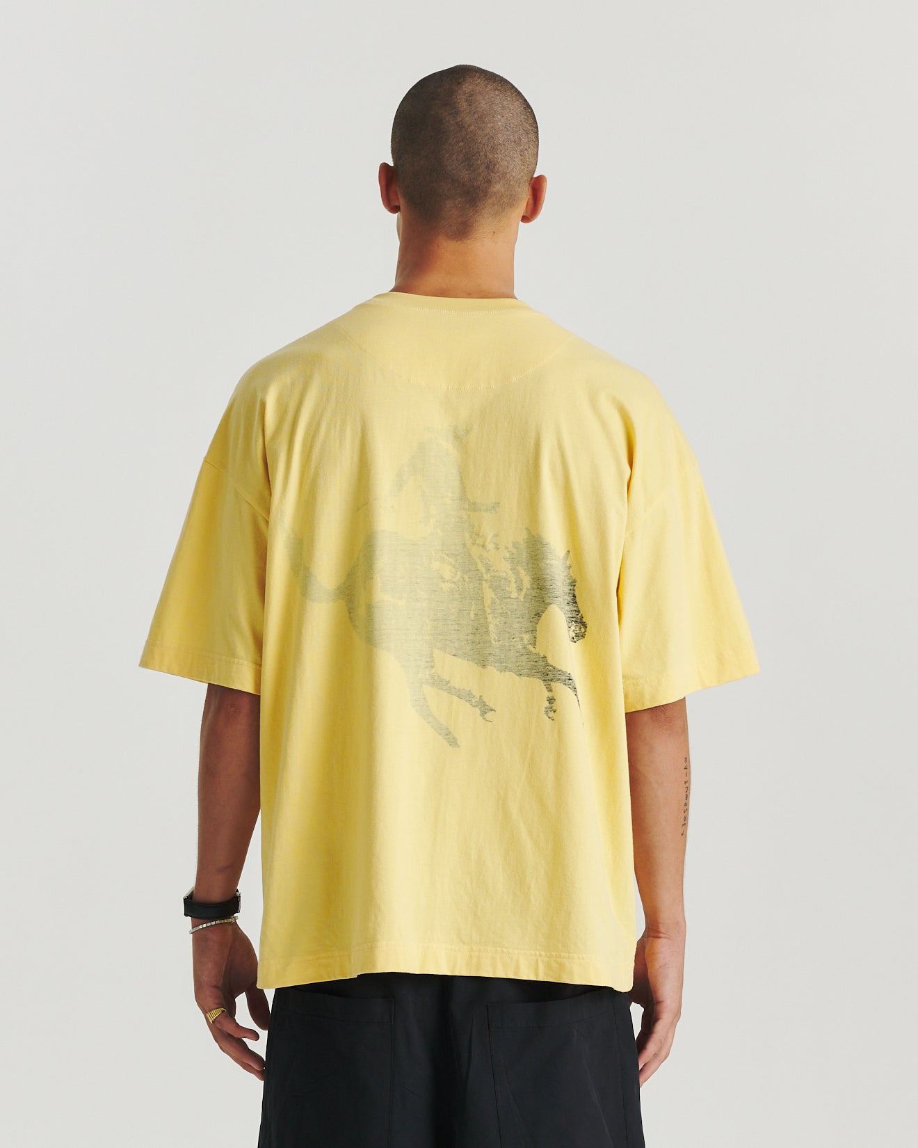 Cowboys Tee - Pale Yellow