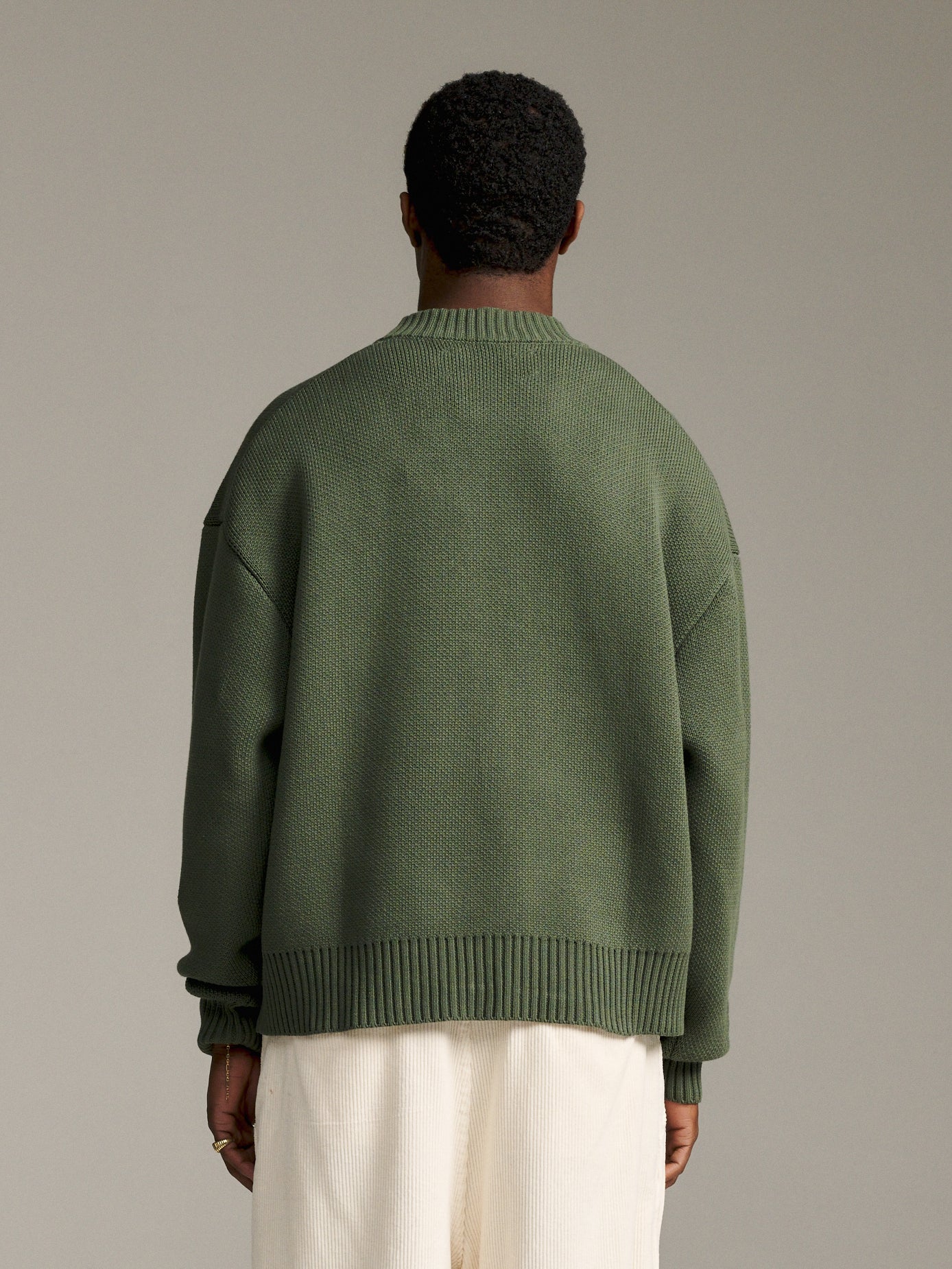 Association Knit - Khaki/White