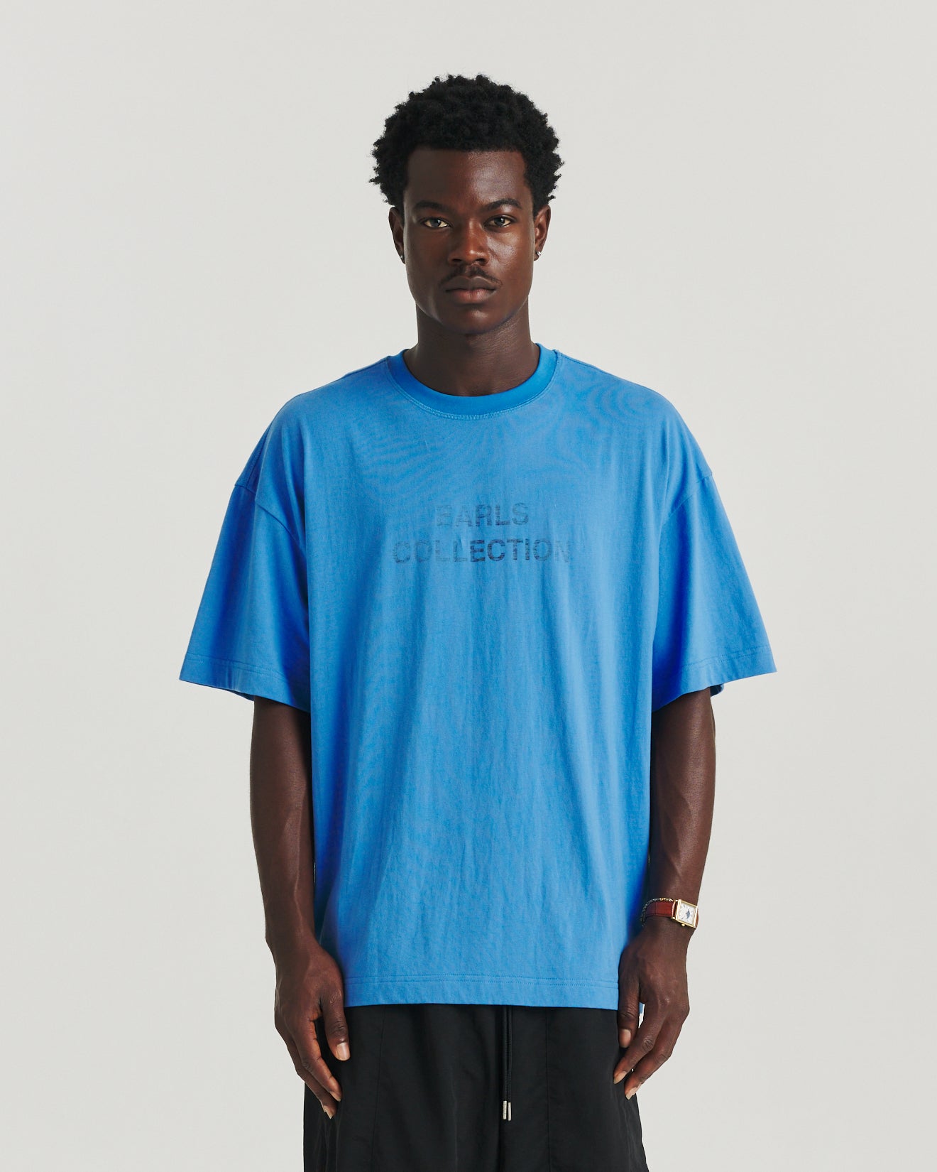 Reverse Print Tee - Blue