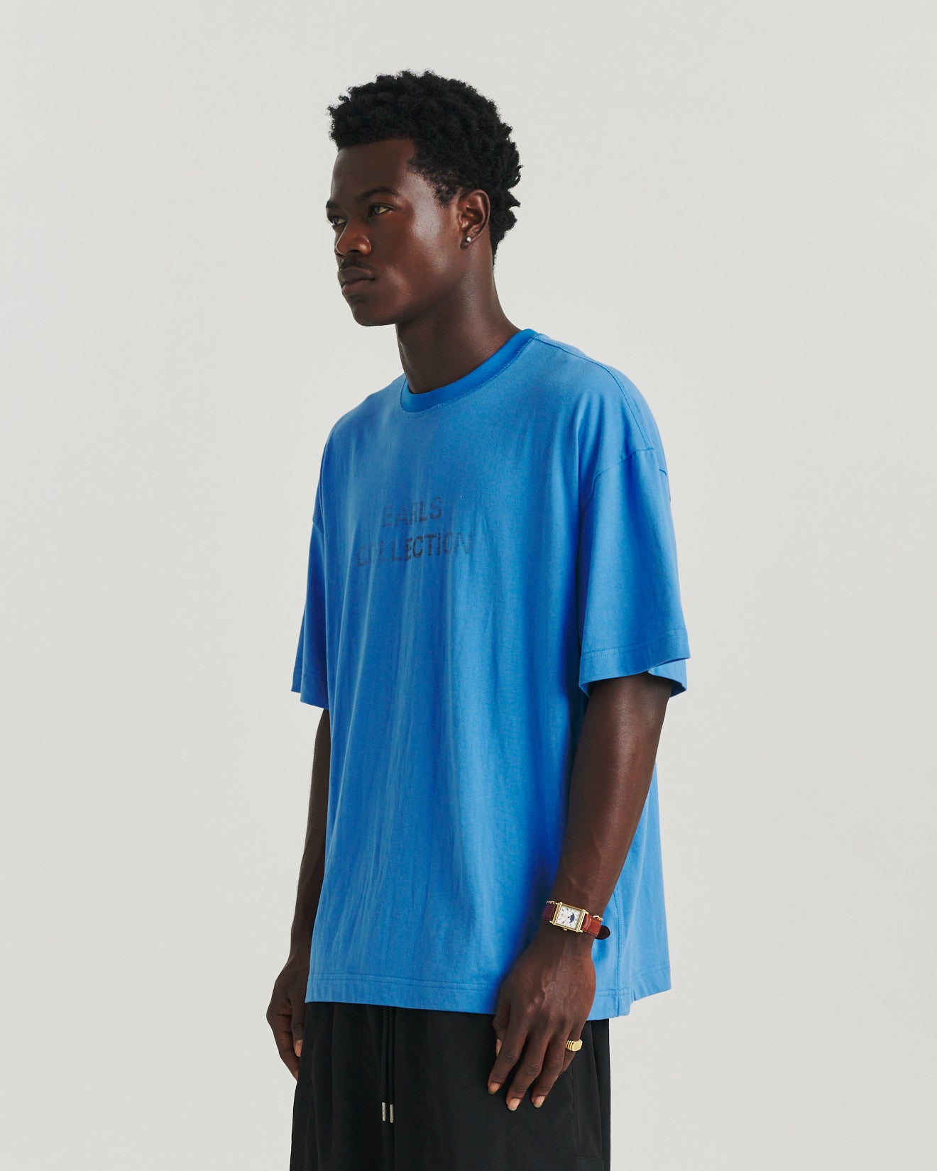 Reverse Print Tee - Blue