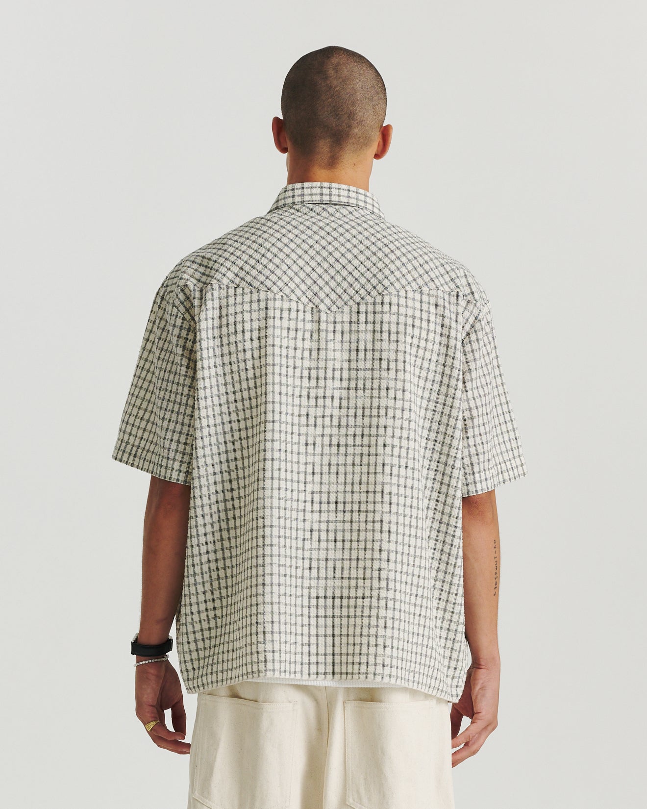 Boxy Western - Black Check