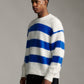 Stripe Mohair Knit - Off White/Blue