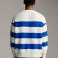 Stripe Mohair Knit - Off White/Blue