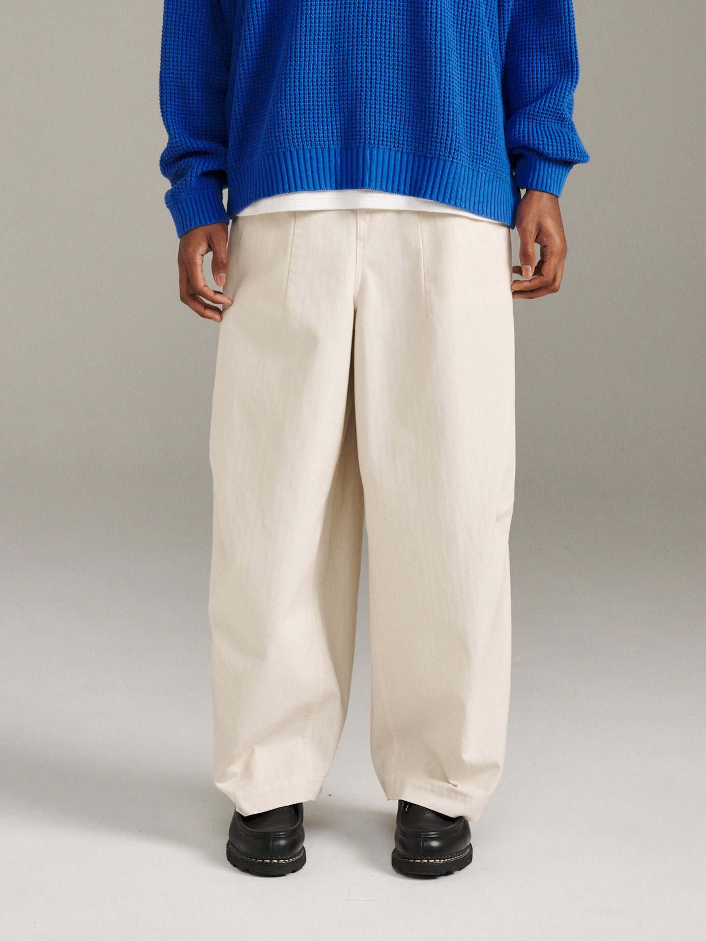 Charlie Pant Herringbone - Ivory