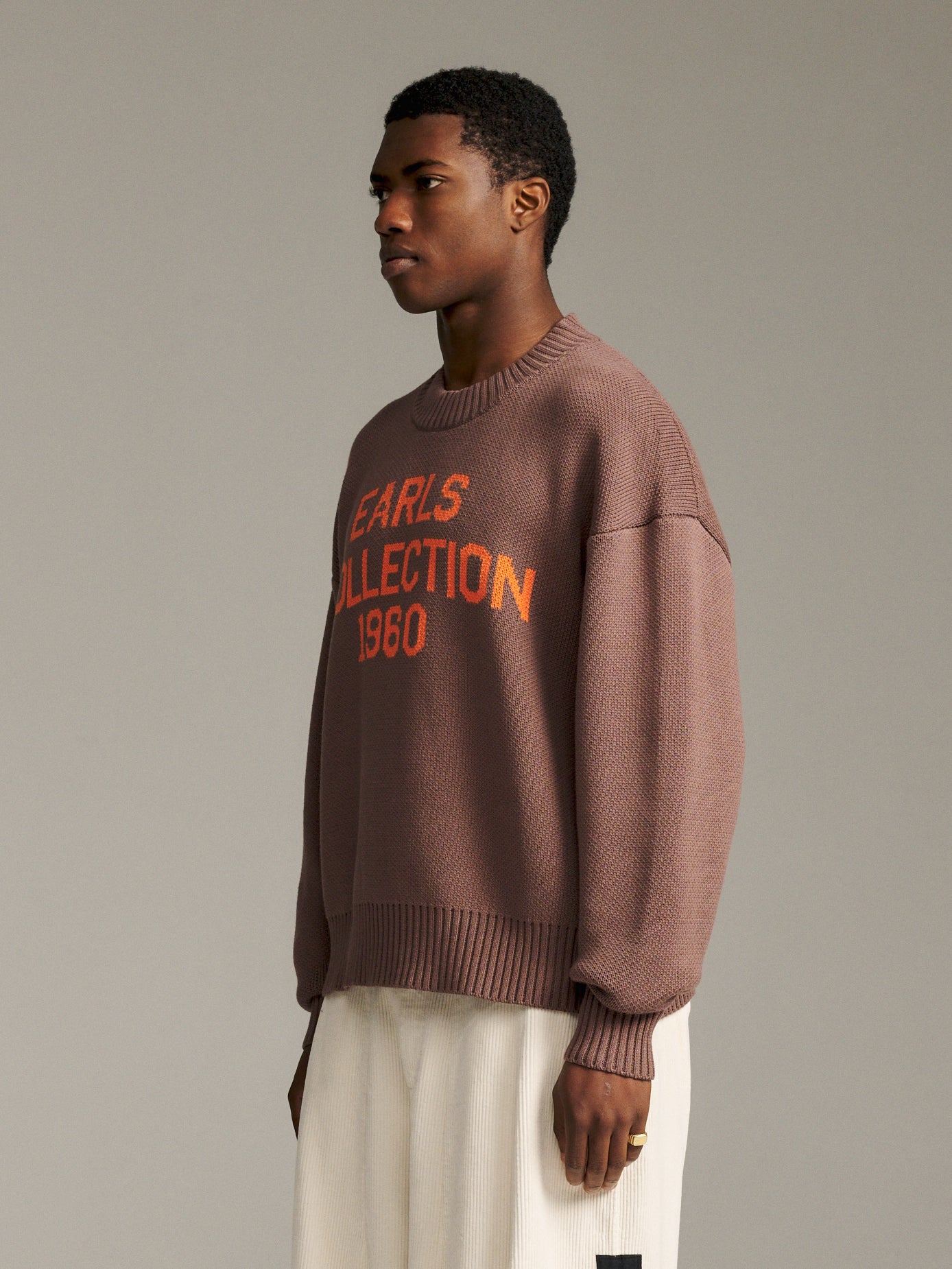 Association Knit - Chocolate/Sunset