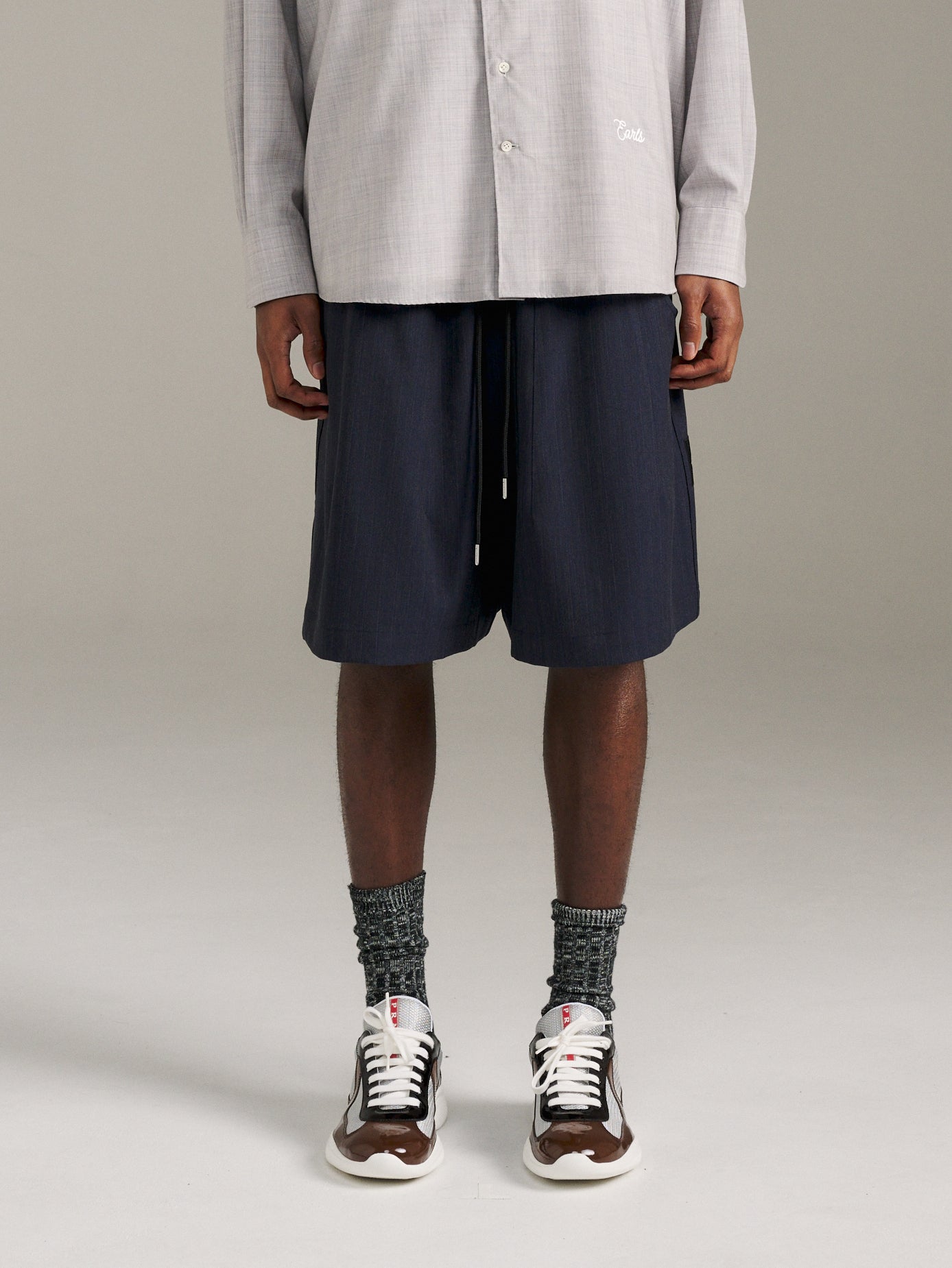 TR Relax Short - Navy Stripe