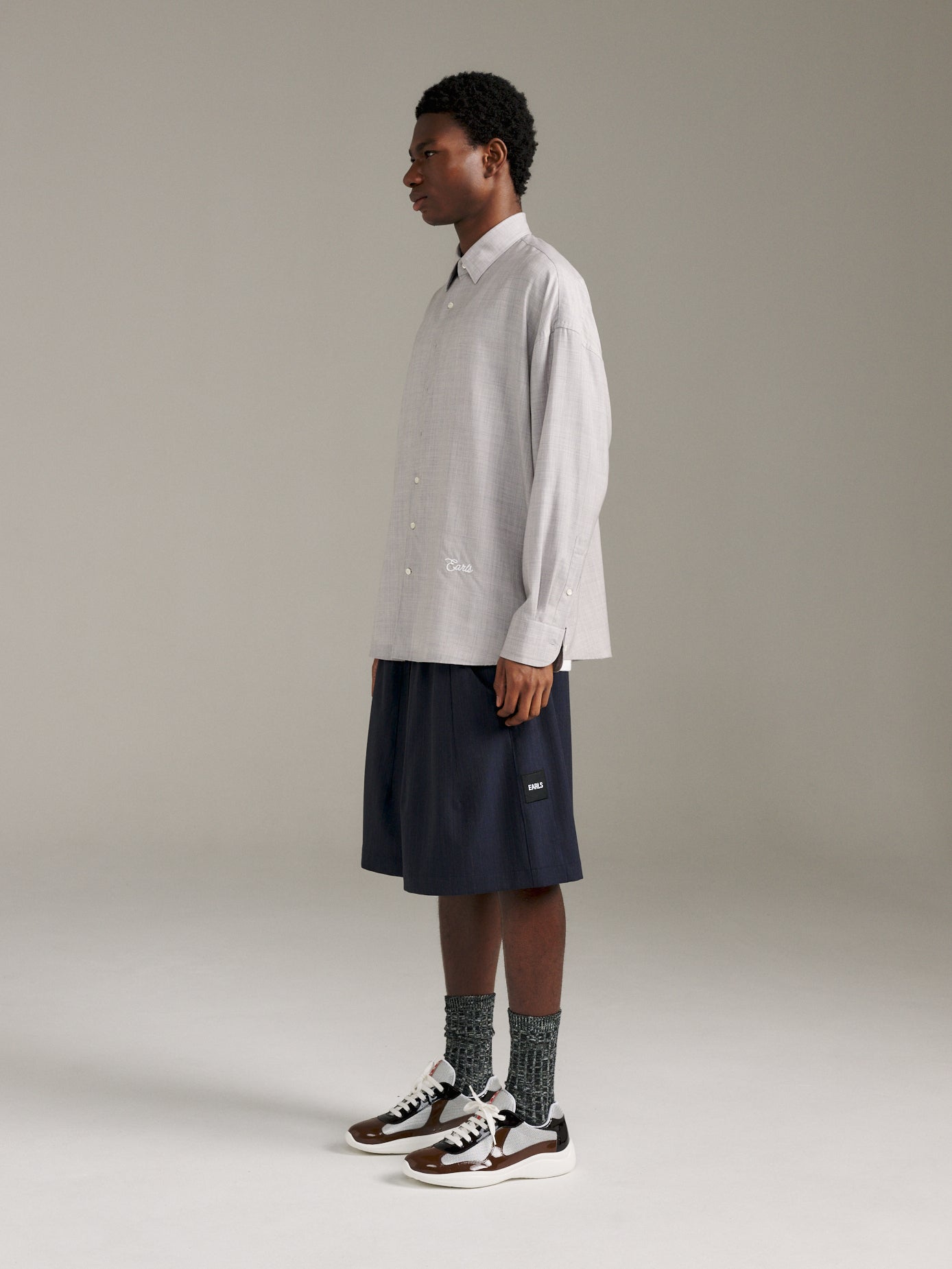 TR Relax Short - Navy Stripe
