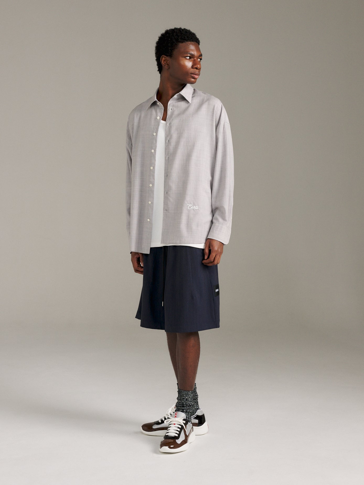 TR Relax Short - Navy Stripe
