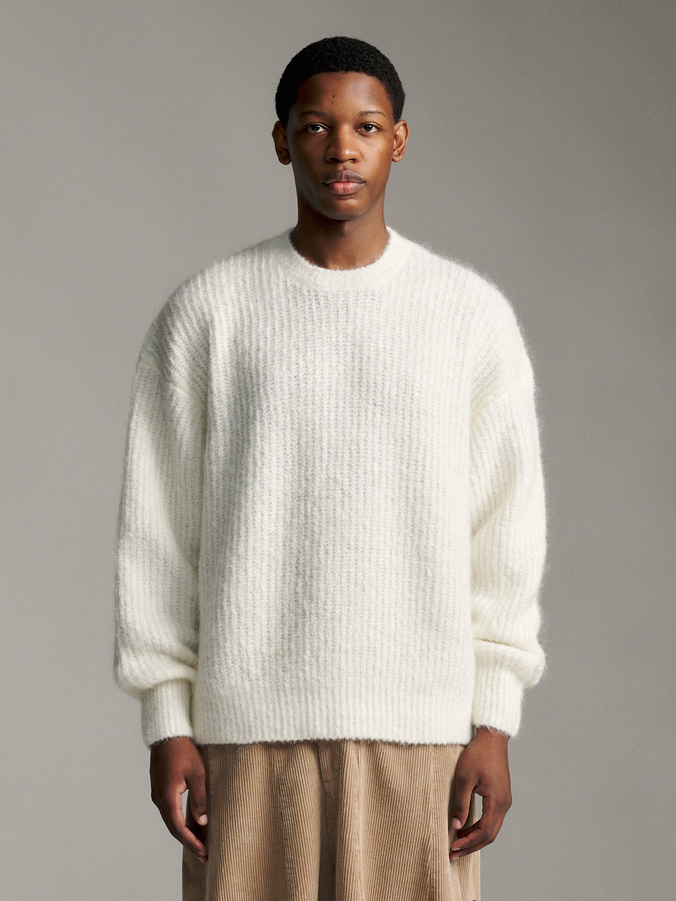 Solid Mohair Knit - Off White