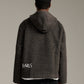 Furry Zip Hood - Brown