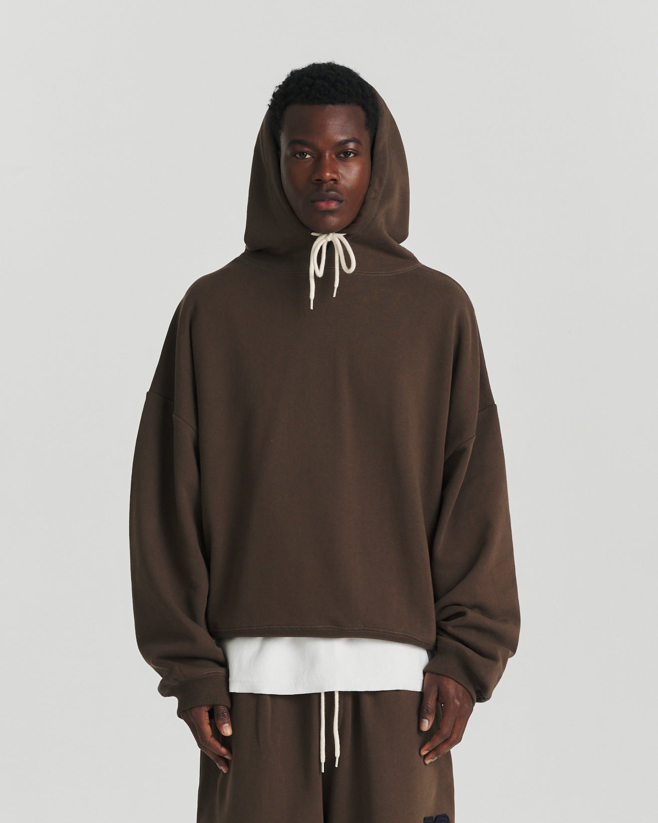 Warm Up Hood - Brown