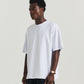 Felt Tee - White/Brick