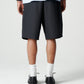 Twin Pleat Poplin Short - Black